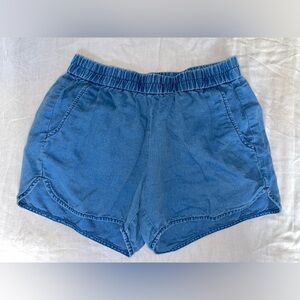 Madewell Indigo linen pull-on shorts - XS